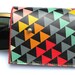 Sunglasses case / eyeglasses case geometric triangles design