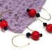 Stitch Markers Crochet Removable Red Black