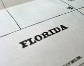 1901 Antique Map of Florida