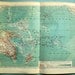1895 Antique German Map of Australia and the Pacific Ocean and Islands in the Pacific