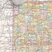 1900 Charming Antique Map of Indiana
