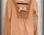 Tea Stained Tuxedo T-Shirt  Size Small to Medium