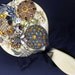 Beveled Looking Glass with Vintage Jewelry Mosaic