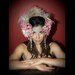 As seen on Courtney Love in the Mar/Apr 2010 Spin Magazine- Kat Swank Custom Alphonse Mucha Inspired Headdress- YOUR COLORS, Made to Order.