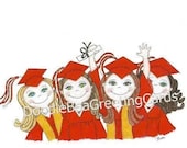 Graduation Cards - Girls Graduation - Choose Your Color (GradYear) Personalize
