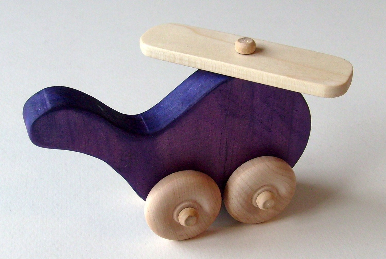 Wooden Helicopter Toy - Waldorf Push Toy- Eco Friendly
