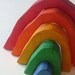 Small rainbow stacker- Eco-friendly wooden toy