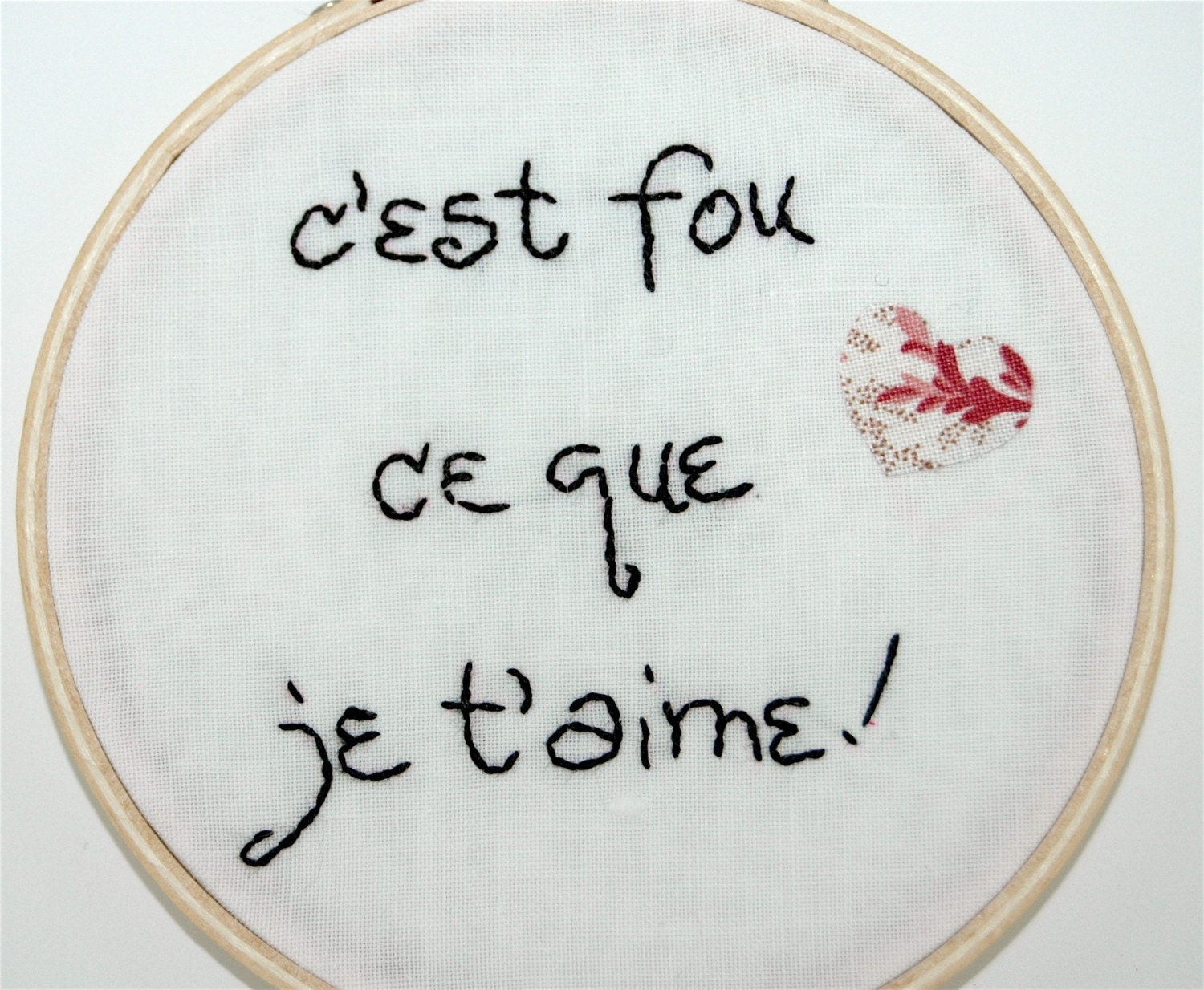 Customised Hand-Embroidered Wall Decor - You Tell Me What Message You Want
