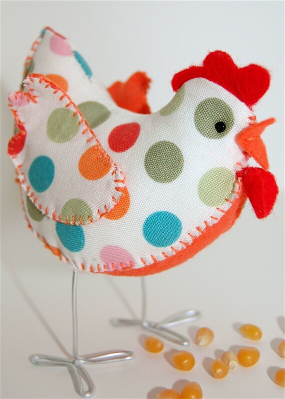 Cock-a-Doodle Polka Dot Cocotte
