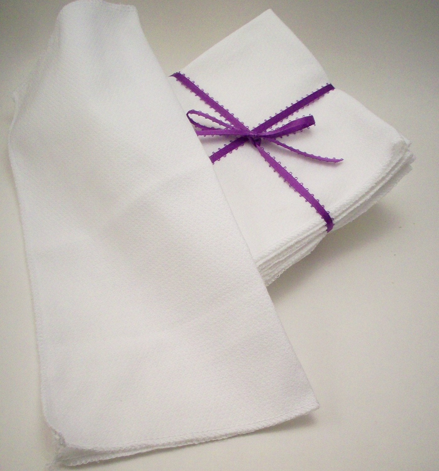 Un Paper Towels - Bakers Dozen - Eco Friendly Reusable Birds Eye Cotton - Laundry and Cleaning - Laundry and Cleaning