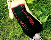 Gothic Doll -- Organic Double Corset DRESS Top Shirt -- -- Custom Item -- LAST CHANCE