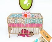 Crib Bumper Set , Bumper Guards , Bumper Pads Mod Cat Jive