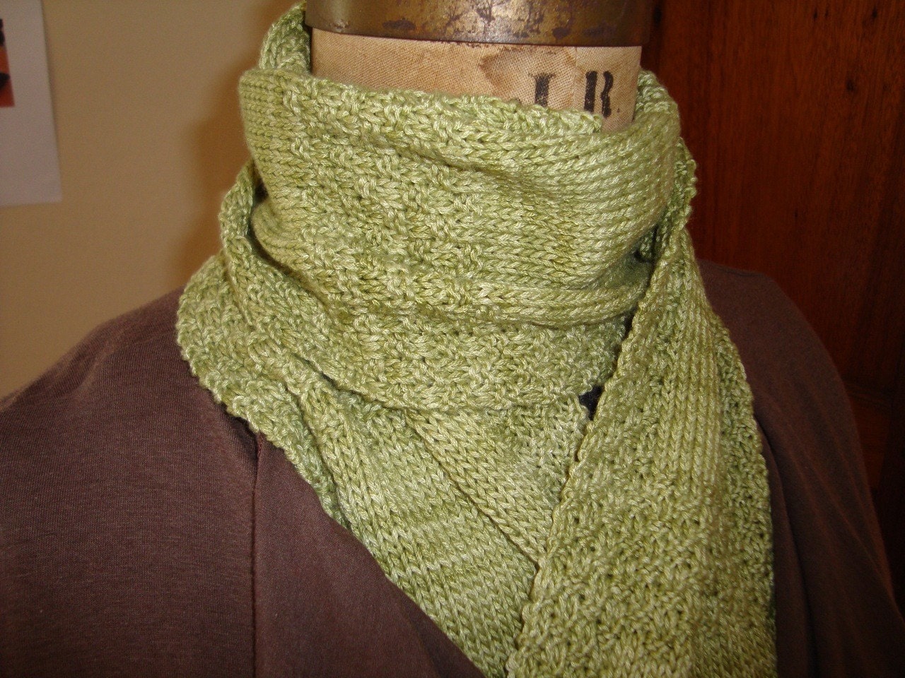 Hand knitted bamboo Cherie scarf- choose from 24 beautiful colors