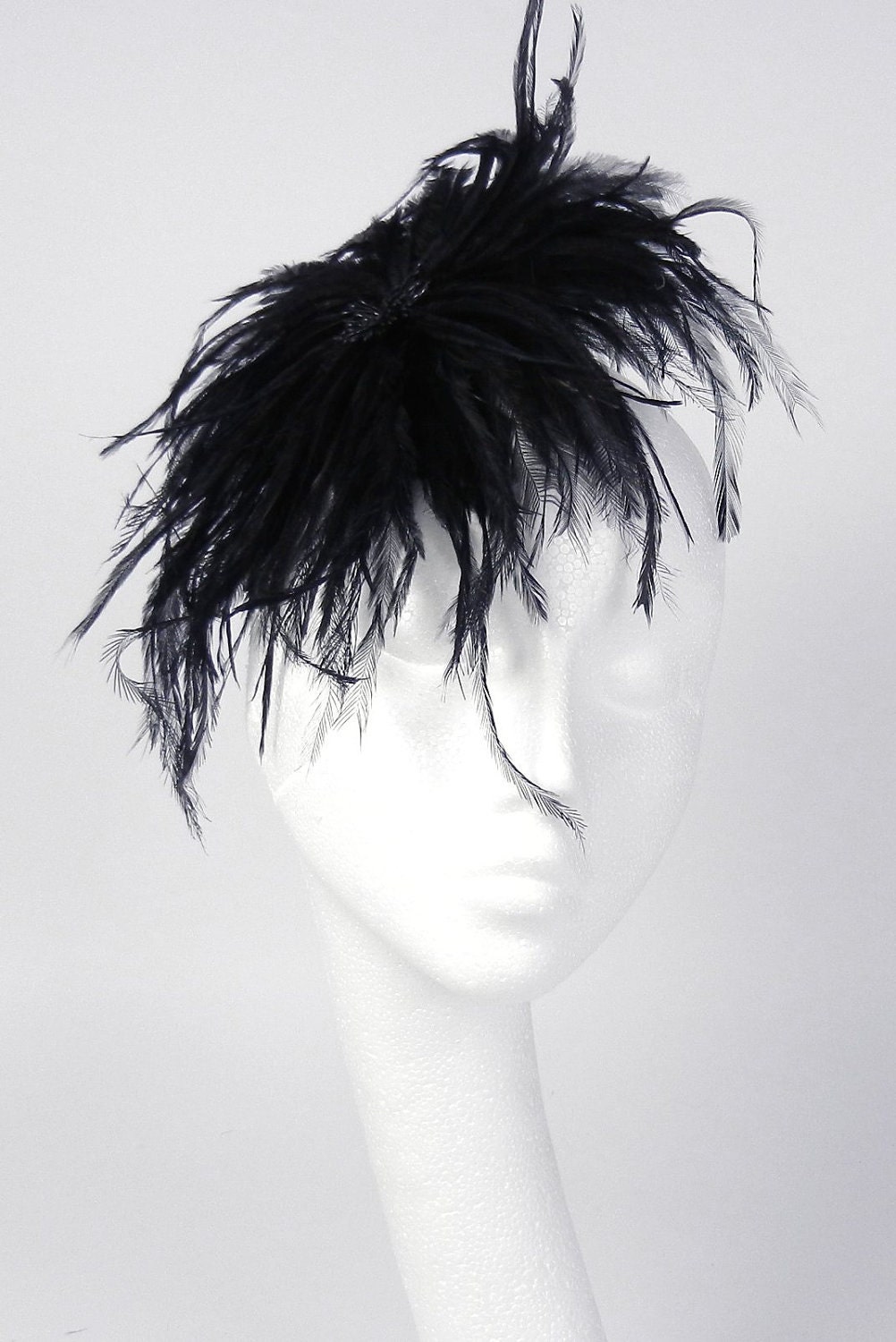 Black Fascinator Hat for Kentucky Derby, Weddings and Christmas Parties