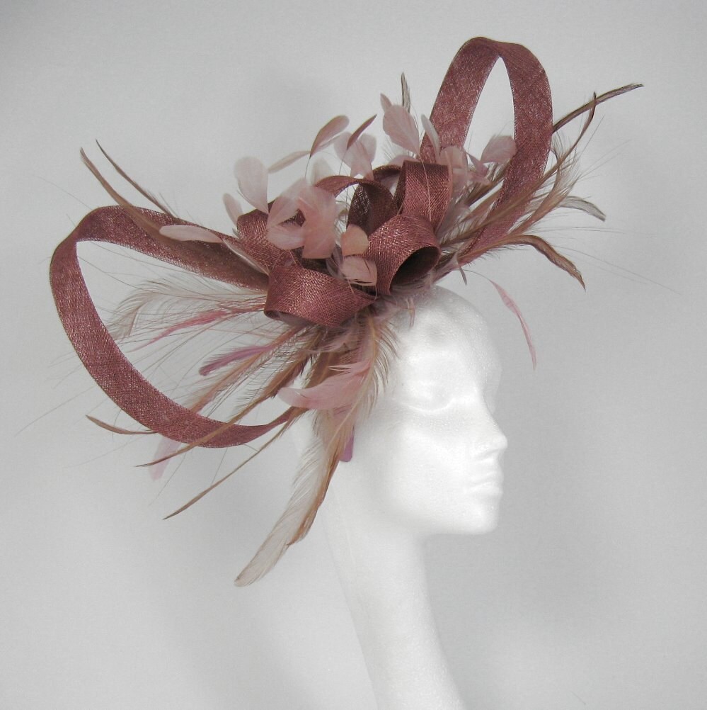 Dusky Pink Fascinator