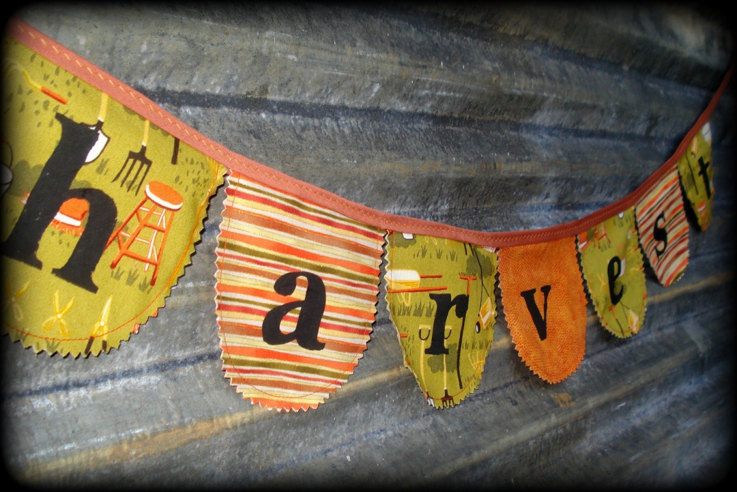 Autumn - Fall fabric bunting / banner decor