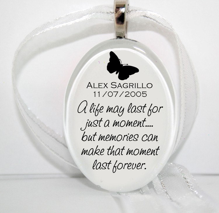Just a Moment  Glass Christmas Ornament