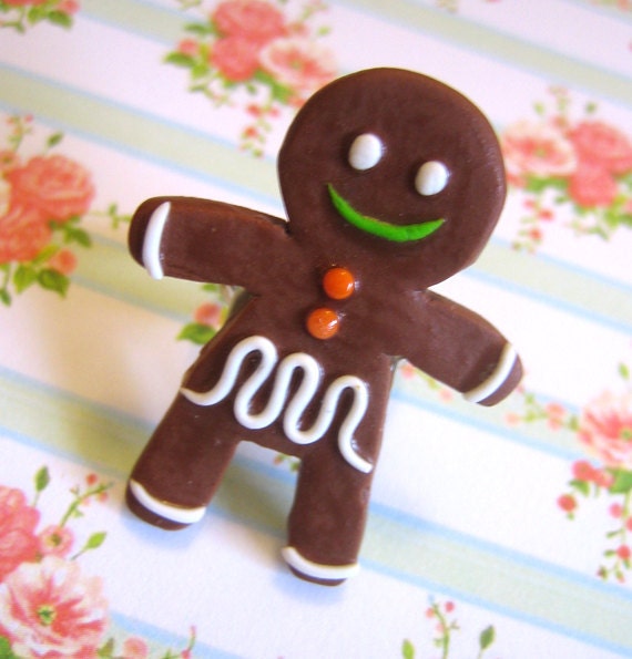 Jerry Gingerbread Man Adjustable Ring