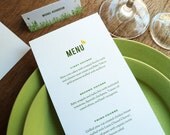 Printable Menu Card - Garden Party