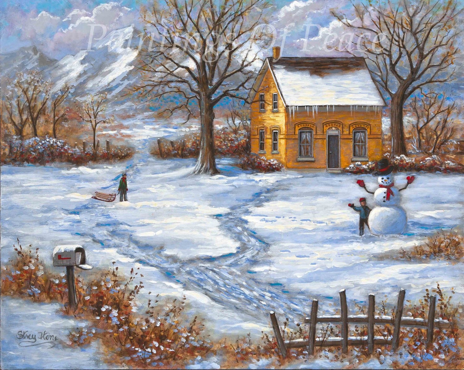 Winter Scene Paintings