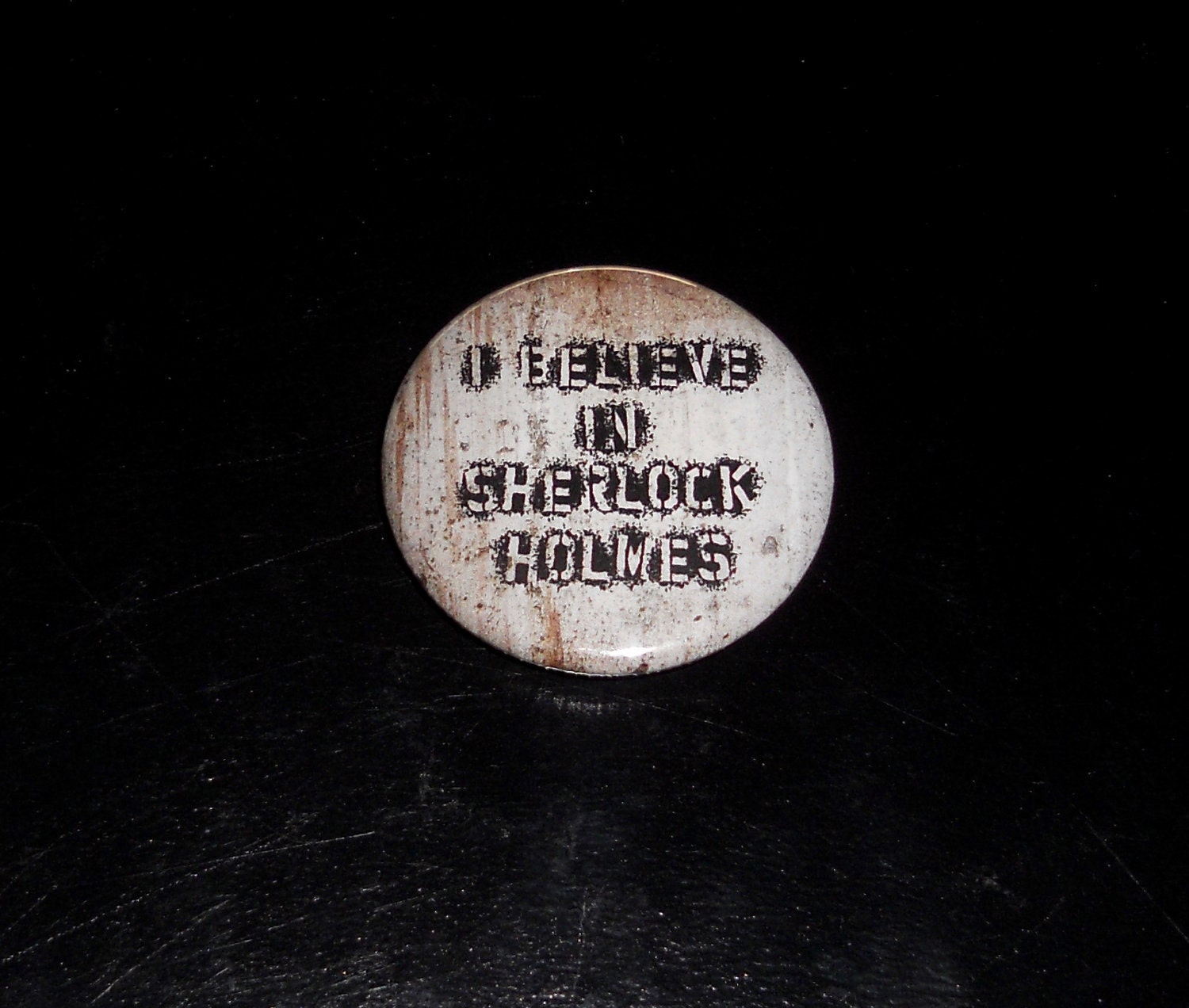 I believe in Sherlock Holmes (button)