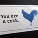 8 laminated mini notes for jerks, parking, bad people (mature) (WG205)