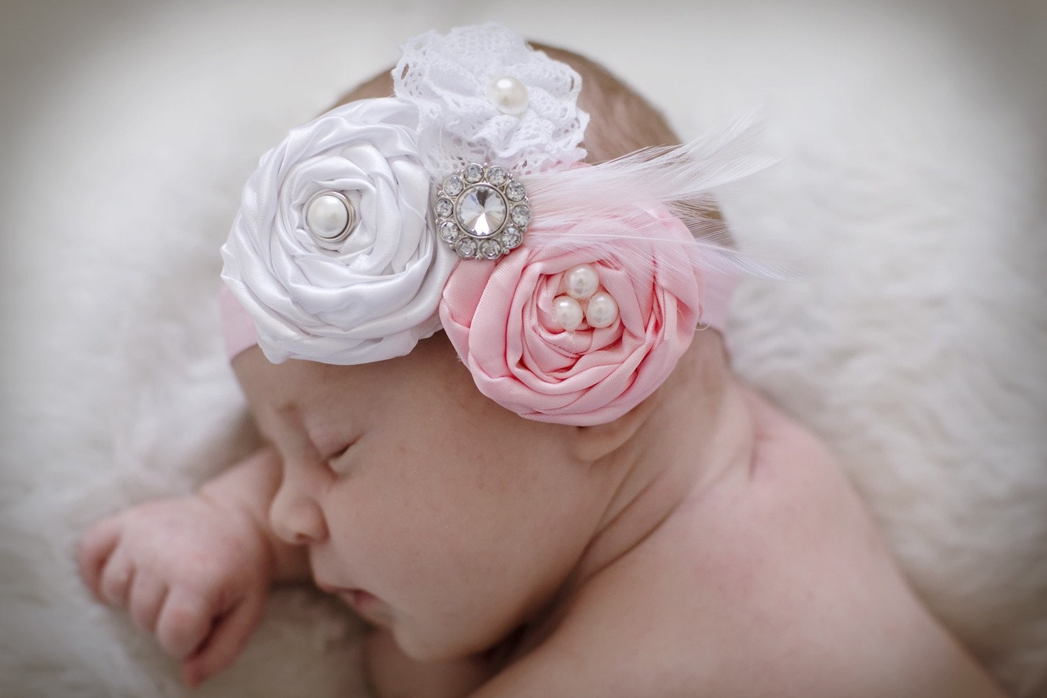 Baby headbands..baby headband..hair bows....see STore The Ella Grace..Vintage inspired Newborn Headband...baby hair bows