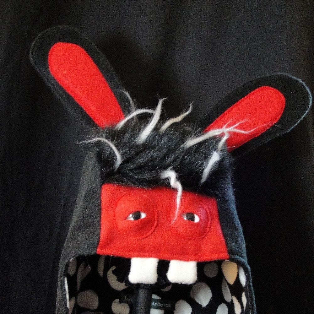 READY TO SHIP - Bombyx Bunny Hungry Hat - Child Size