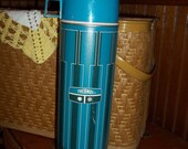 Half off Blue vintage thermos