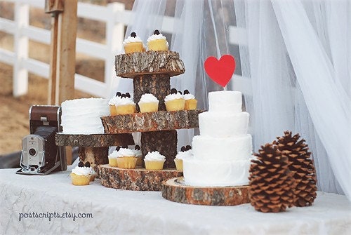 THE 20" STUMP Rustic Wood Tree Slice Wedding Cake Base or Newborn Photo Prop