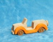Handcrafted wooden toy car