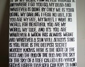 I Carry Your Heart - E.E. Cummings Full Poem on 30x40 Canvas