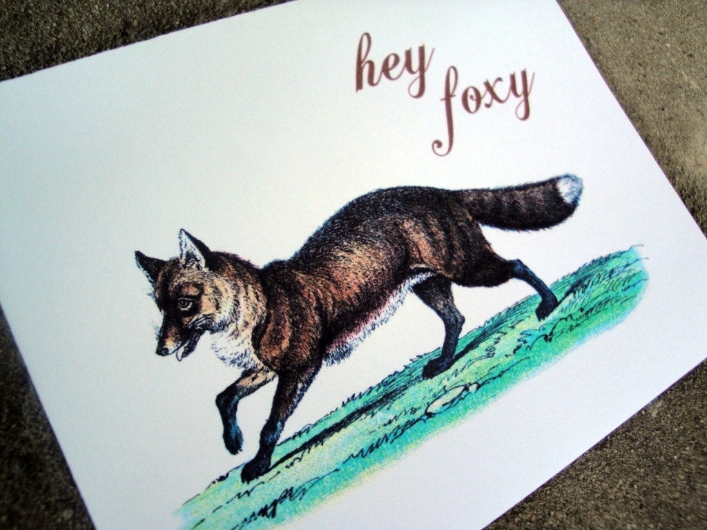 Hey Foxy - Greeting Card