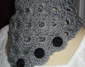 Beautiful Classy Soft Grey Neck Warmer Scarf FREE SHIPPING And Ready To Ship