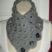 Beautiful Classy Soft Grey Neck Warmer Scarf FREE SHIPPING