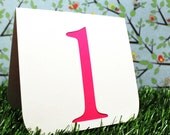 Wedding Table Numbers Set 1 to 25