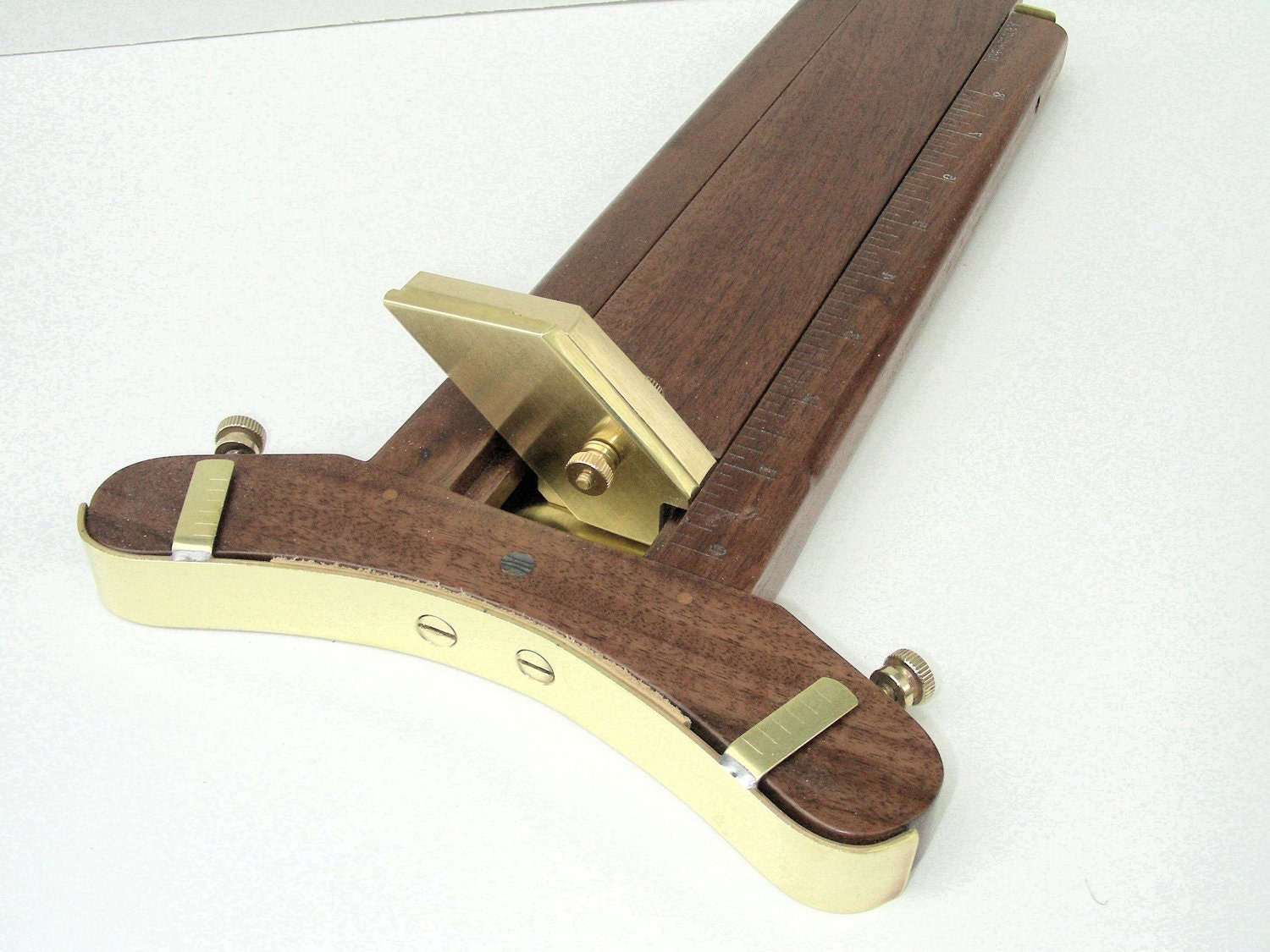 Hat Making Tool Rounding Jack Brim Cutter, Walnut Collector Edition, Machined Brass Blade Holder, Counter Clockwise Cutting