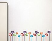 ABC Flower Garden Wall Vinyl Decals Art Graphics Stickers