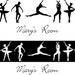 Personalized Ballerinas Wall Vinyl Decals Art Graphics Stickers