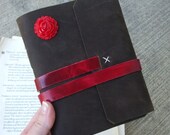 Roses are Red... chocolate and crimson leather journal