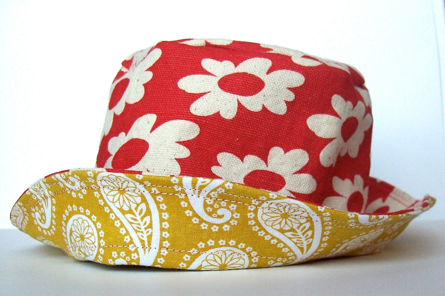 Daisy Paisley Bucket Hat (6-12 months)
