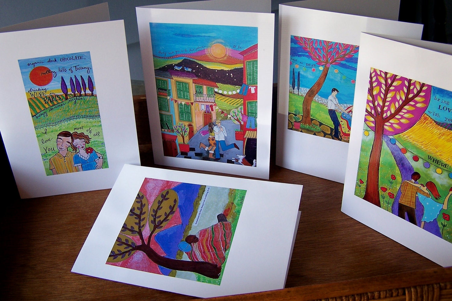 Greeting Card Set : Sweet Love (Set of 5)