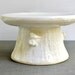 Woodland Cake Stand handmade ceramic wedding decor in white