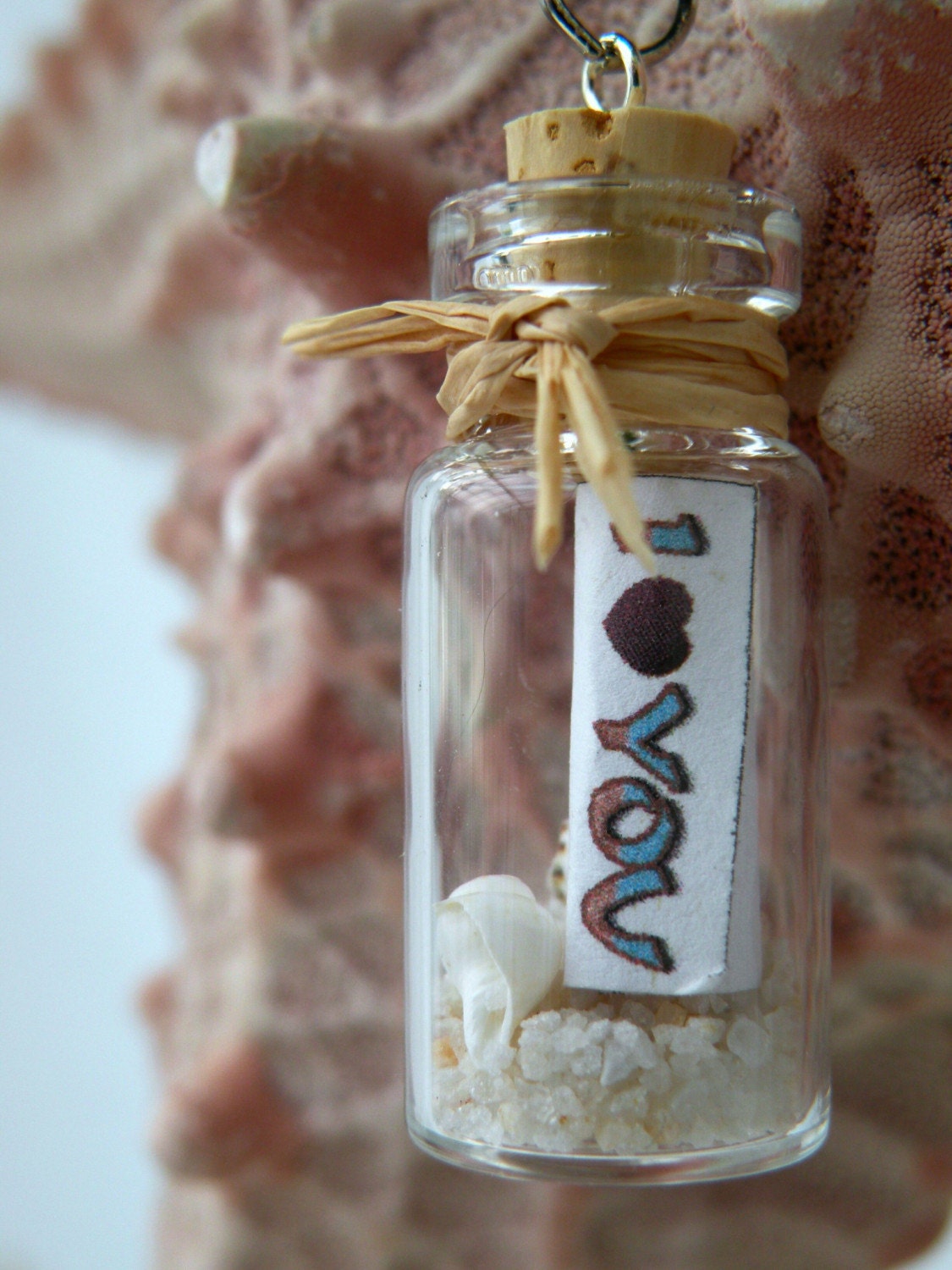 I Love You - Message In A Bottle Pendant - Capture Her Heart