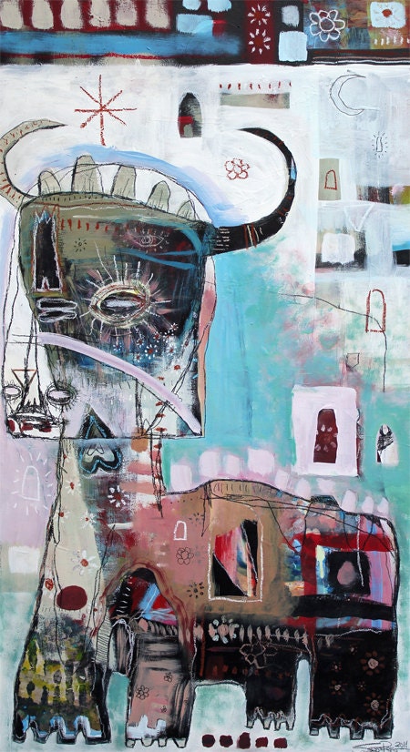 Bull Spirit Print - Jesse Reno - 13"x19" - Matador