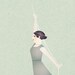 Bubble Girl Romantic Delicate Whimsical - Follow your dreams Print 8 x 11.5