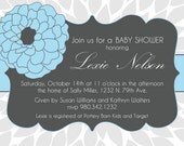 Lexie- Custom Baby Shower Invitation - PRINTABLE INVITATION DESIGN
