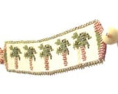 Tropical Palm Tree Beaded Bracelet