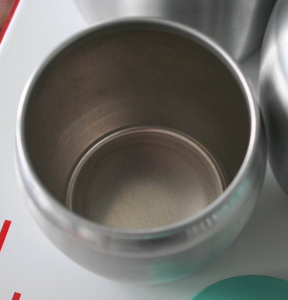 Set of Kromex Yellow Canisters