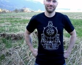 Train T Shirt Men's Train Tshirt Black American Apparel